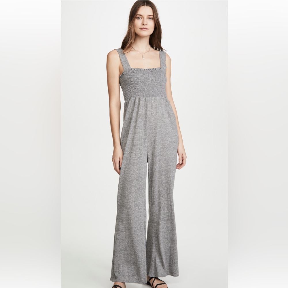 Chaser smocked jumpsuit